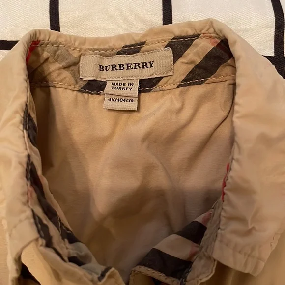 Authentic Burberry girls dress 4T